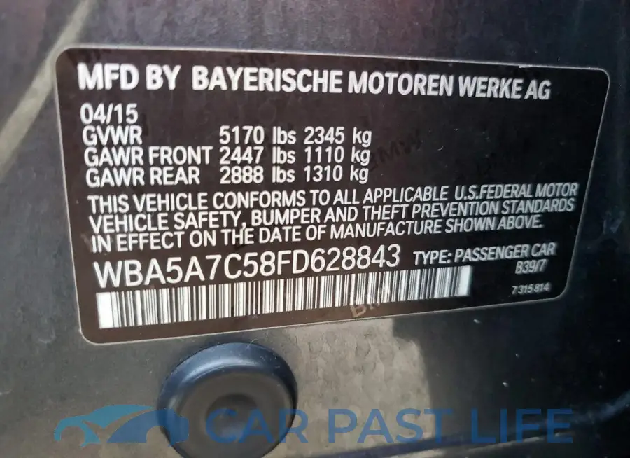 WBA5A7C58FD628843# 12