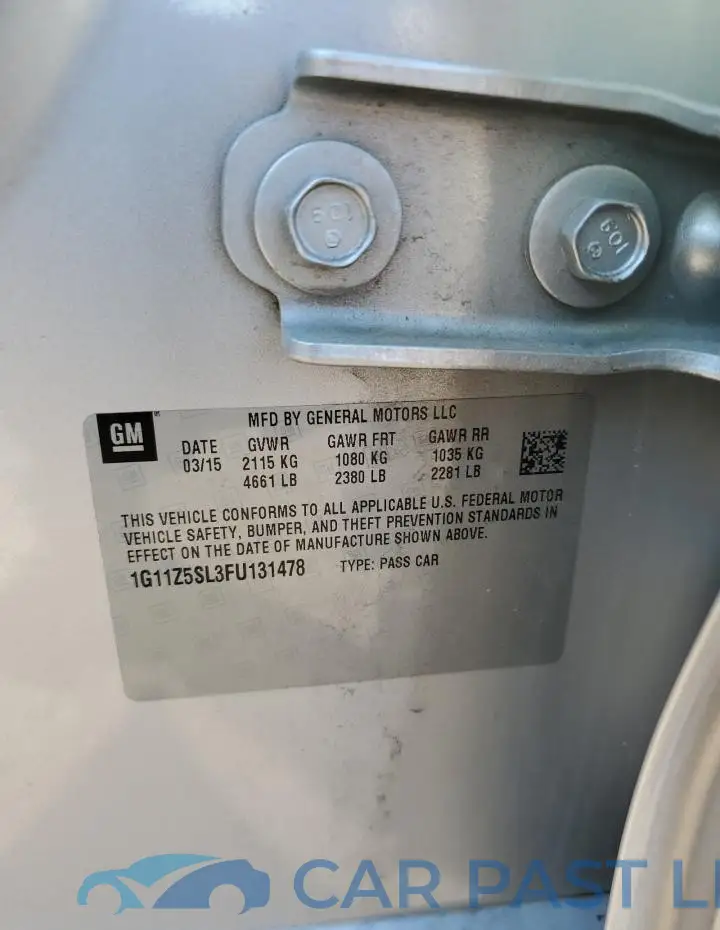 1G11Z5SL3FU131478# 12