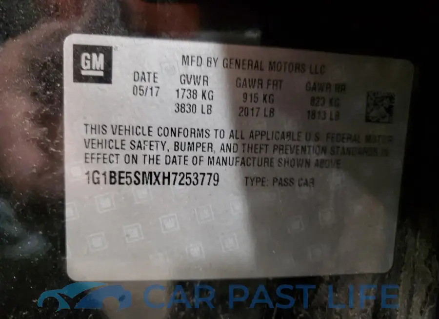 1G1BE5SMXH7253779# 13