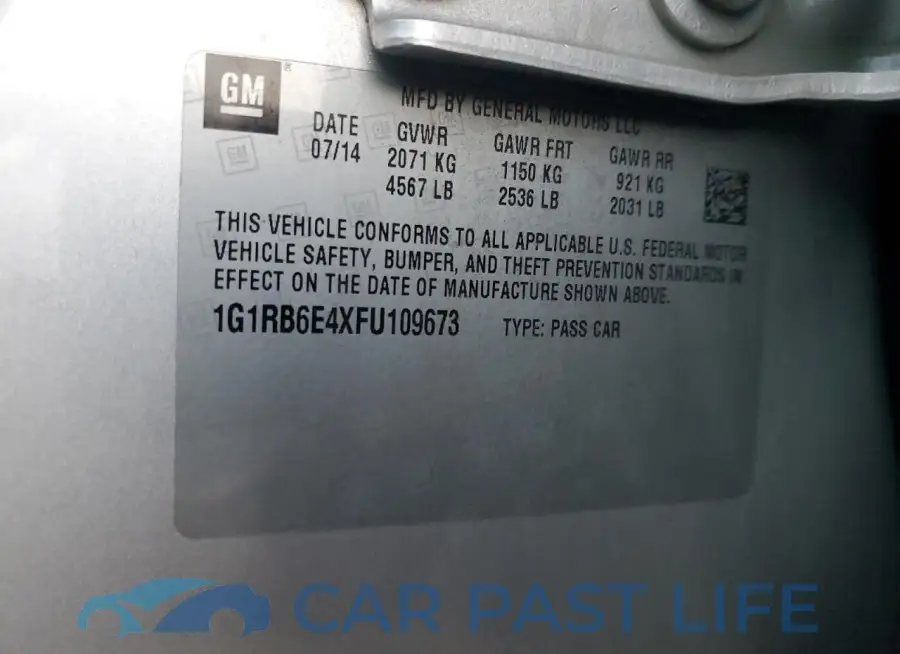 1G1RB6E4XFU109673# 12