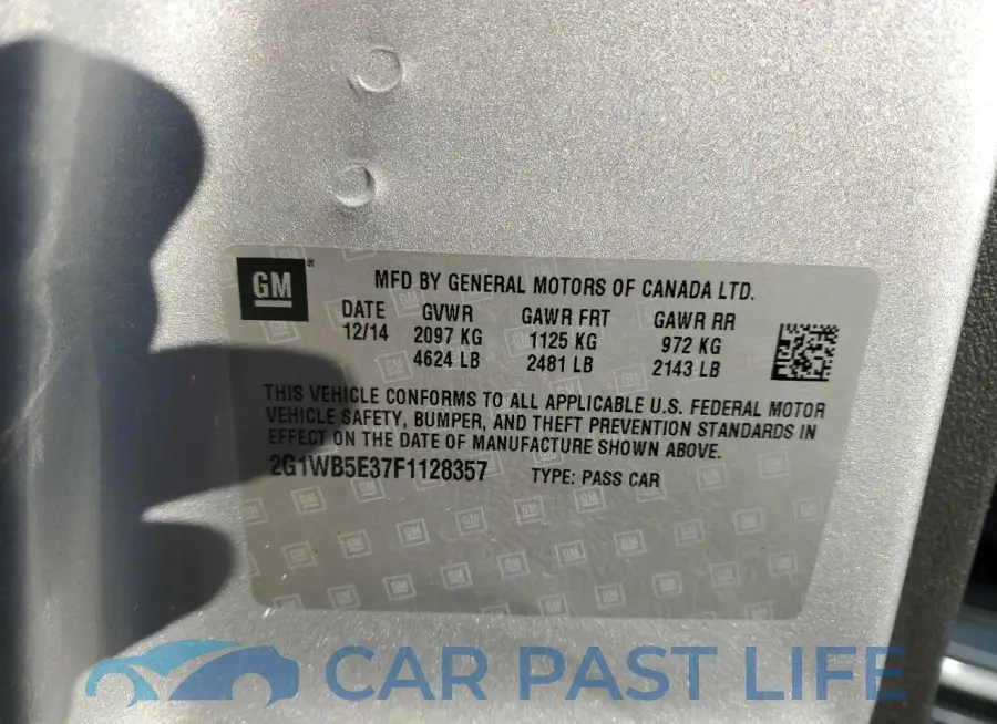 2G1WB5E37F1128357# 12