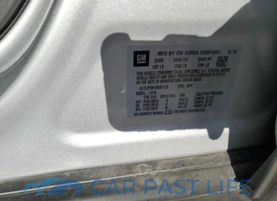 KL7CJPSM1NB561125# 13