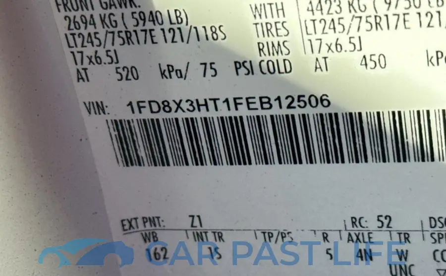 1FD8X3HT1FEB12506# 10
