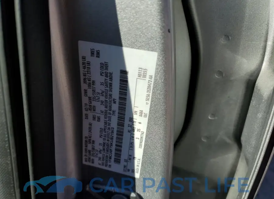 1FMCU0F79KUB21963# 13
