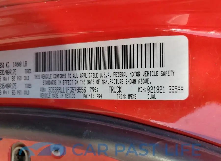 3C63RRLL1FG579556# 12