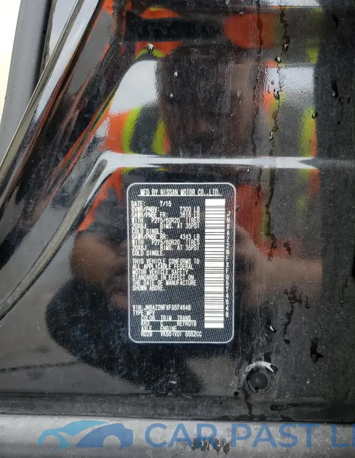JN8AZ2NFXF9574648# 13