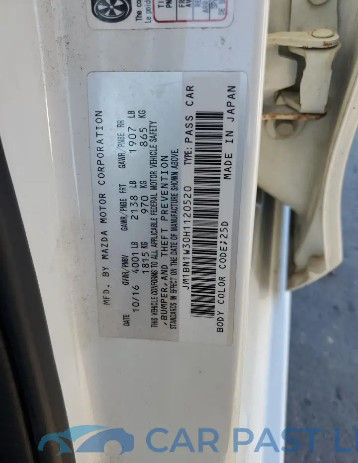 JM1BN1W30H1120520# 12