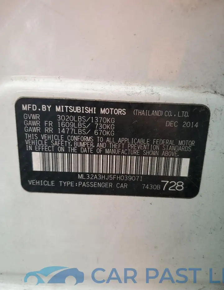 ML32A3HJ5FH039071# 12