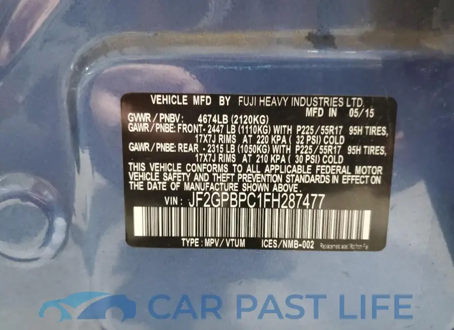 JF2GPBPC1FH287477# 13