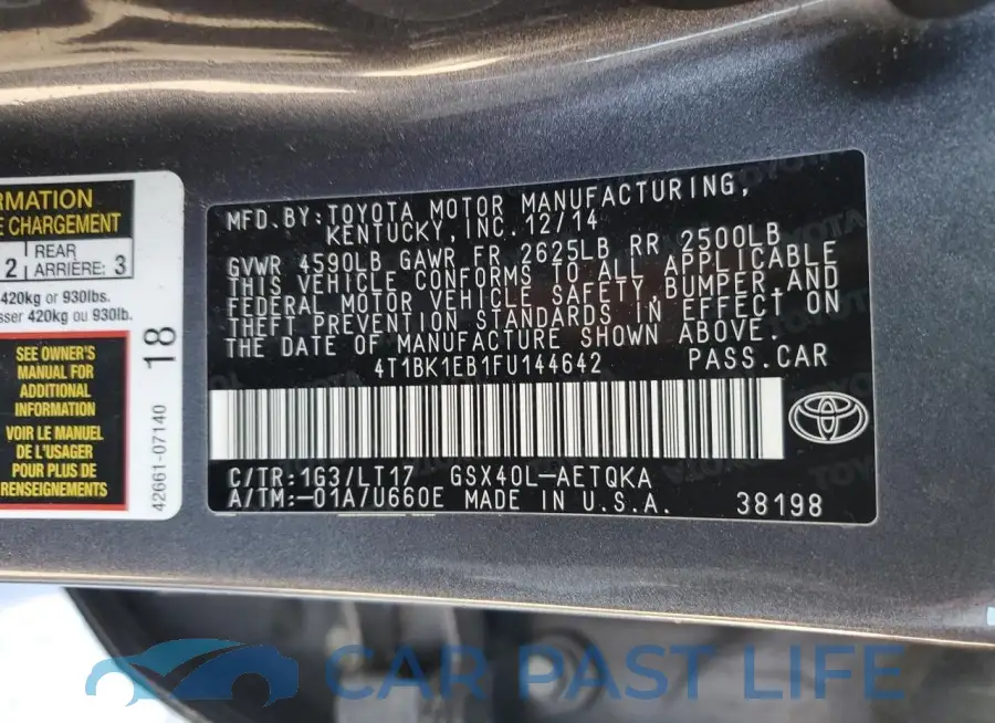4T1BK1EB1FU144642# 12