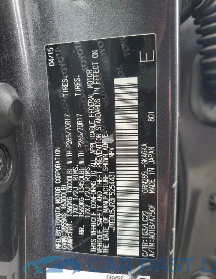JTEBU5JR3F5254431# 13