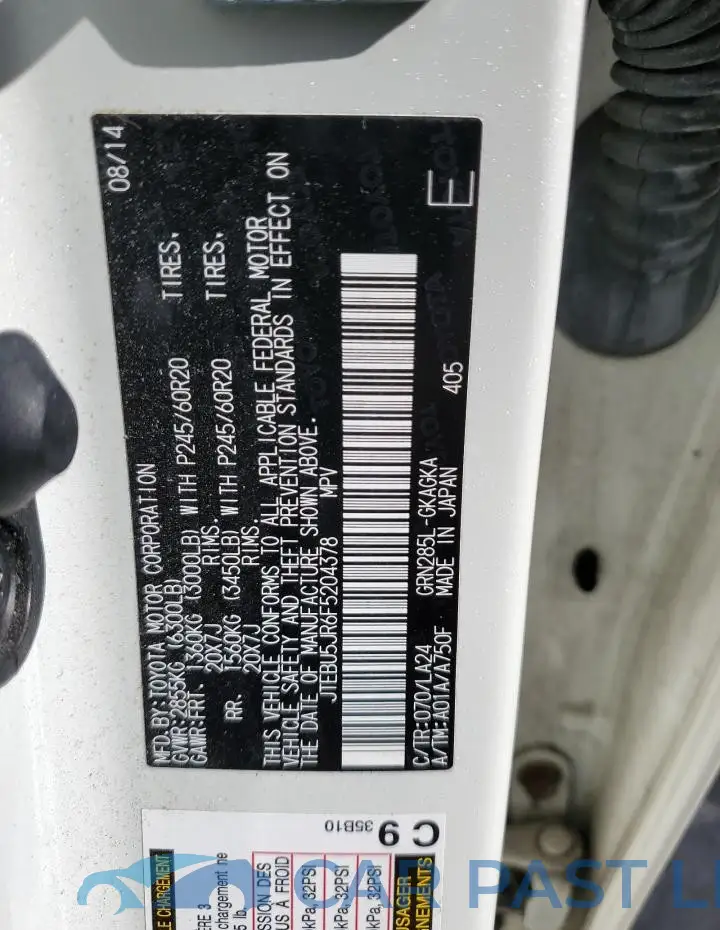 JTEBU5JR6F5204378# 13