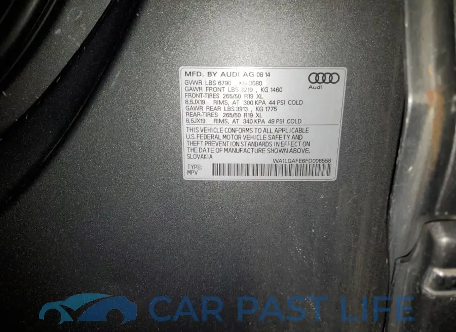 WA1LGAFE6FD006558# 13