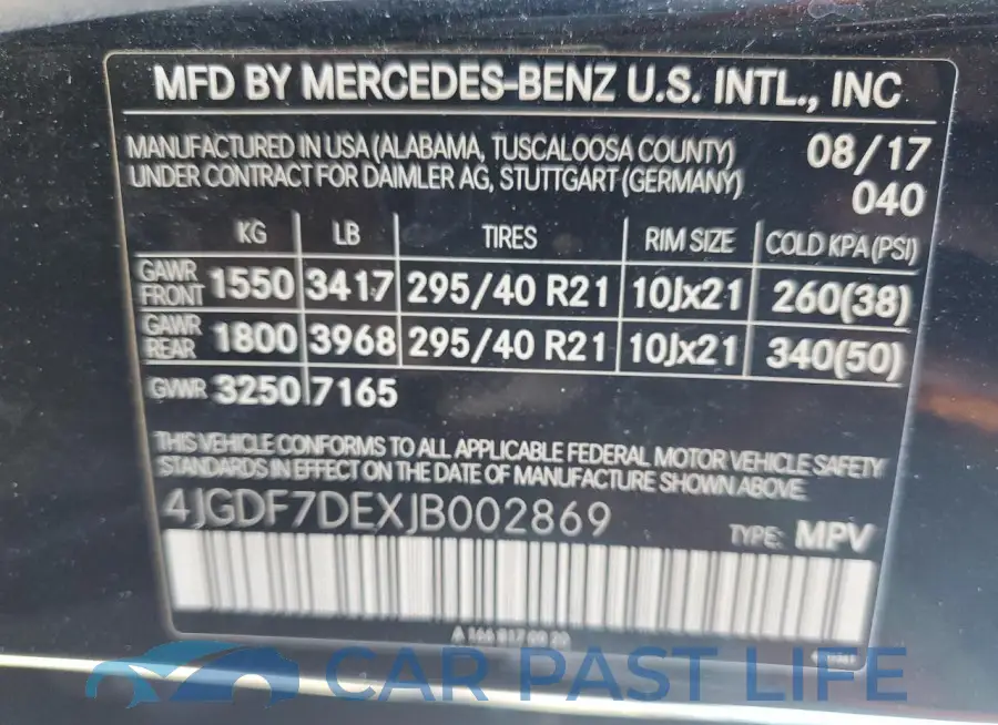 4JGDF7DEXJB002869# 13