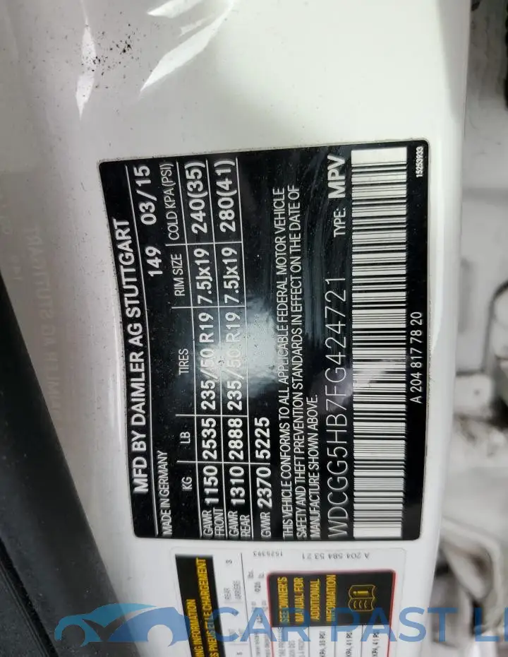 WDCGG5HB7FG424721# 13