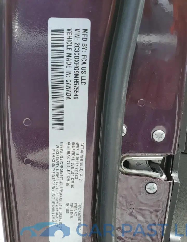 2C3CDXHG9MH575540# 13