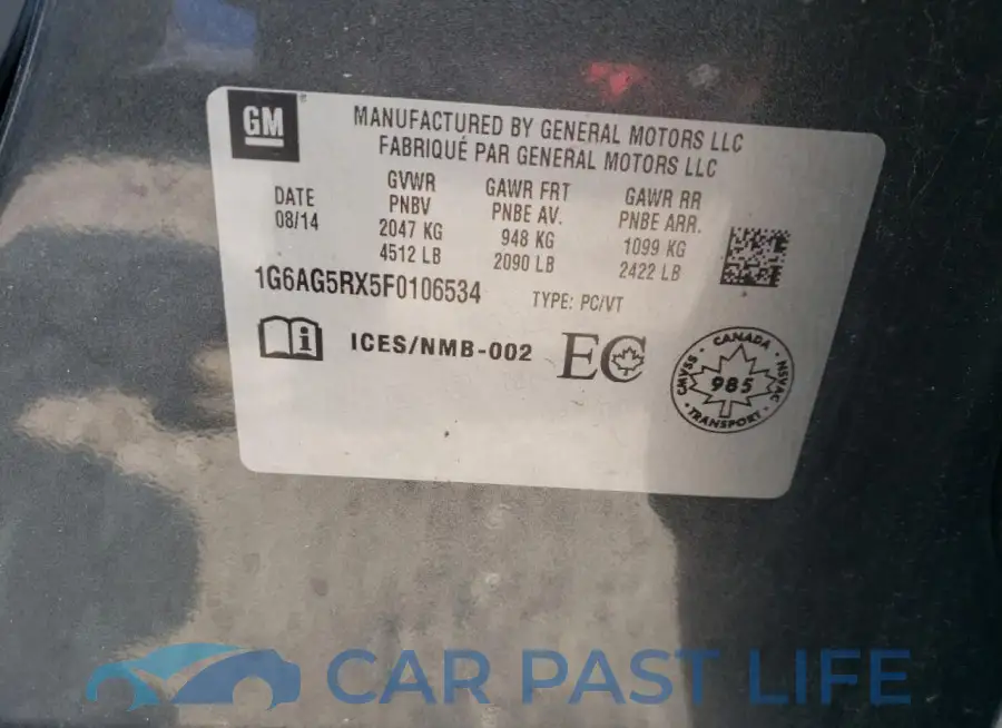 1G6AG5RX5F0106534# 14