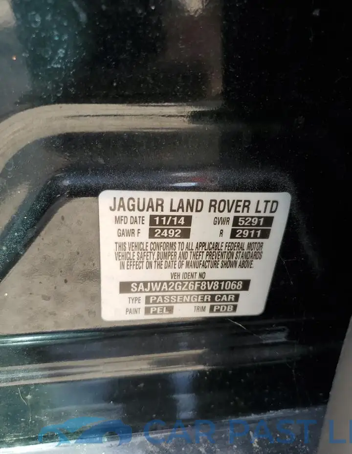 SAJWA2GZ6F8V81068# 12