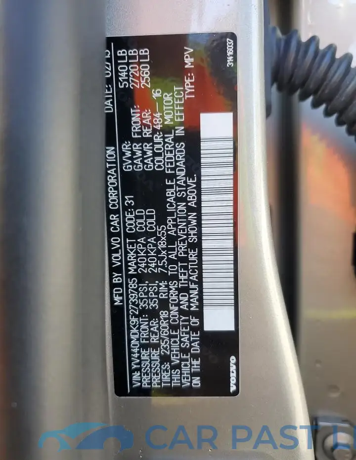 YV440MDK9F2739785# 14