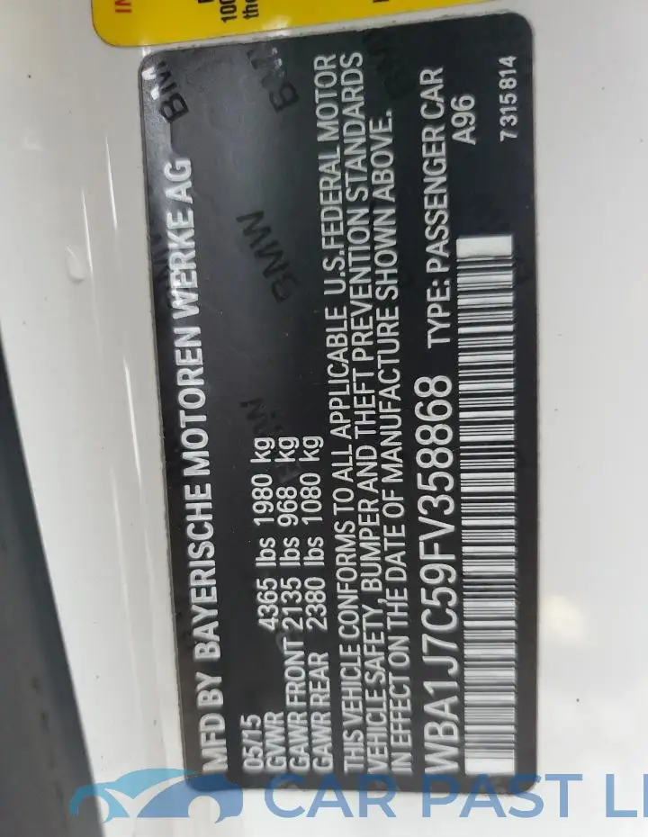 WBA1J7C59FV358868# 13