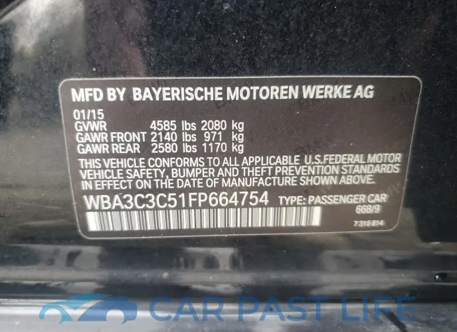 WBA3C3C51FP664754# 12