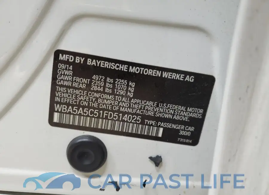 WBA5A5C51FD514025# 12