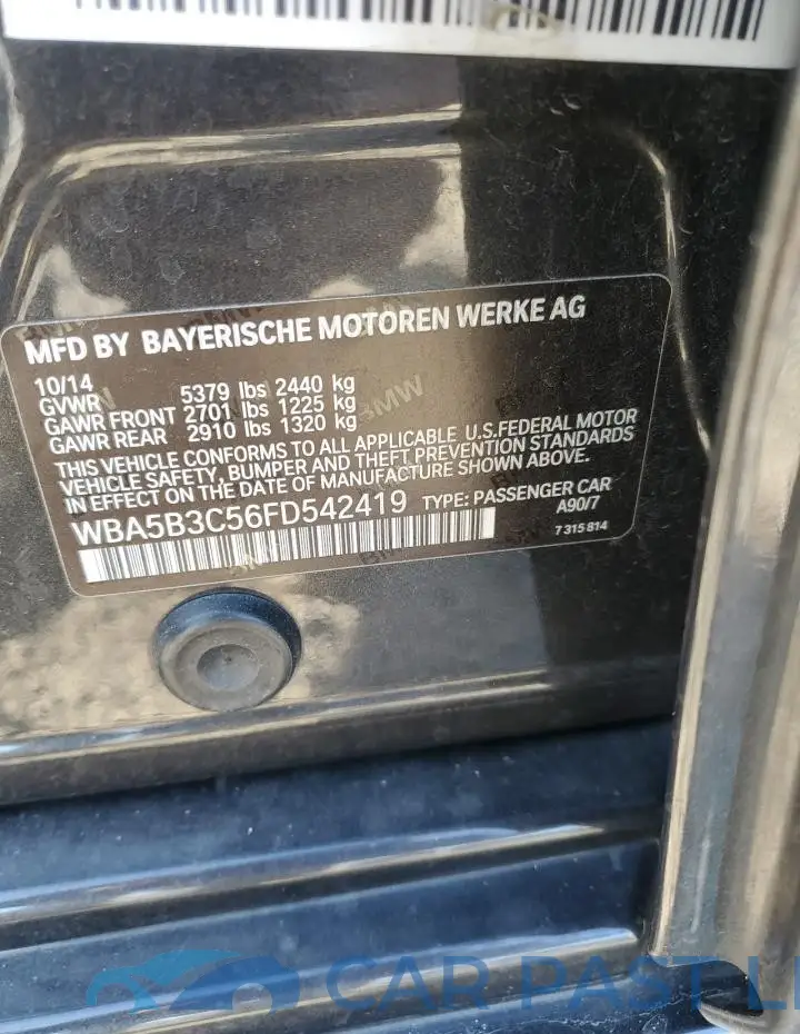 WBA5B3C56FD542419# 12