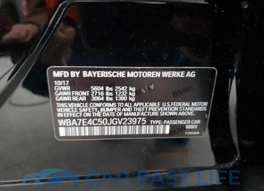 WBA7E4C50JGV23975# 12