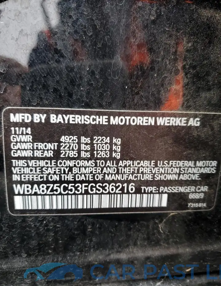 WBA8Z5C53FGS36216# 12