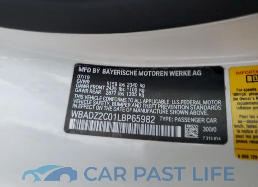 WBADZ2C01LBP65982# 12