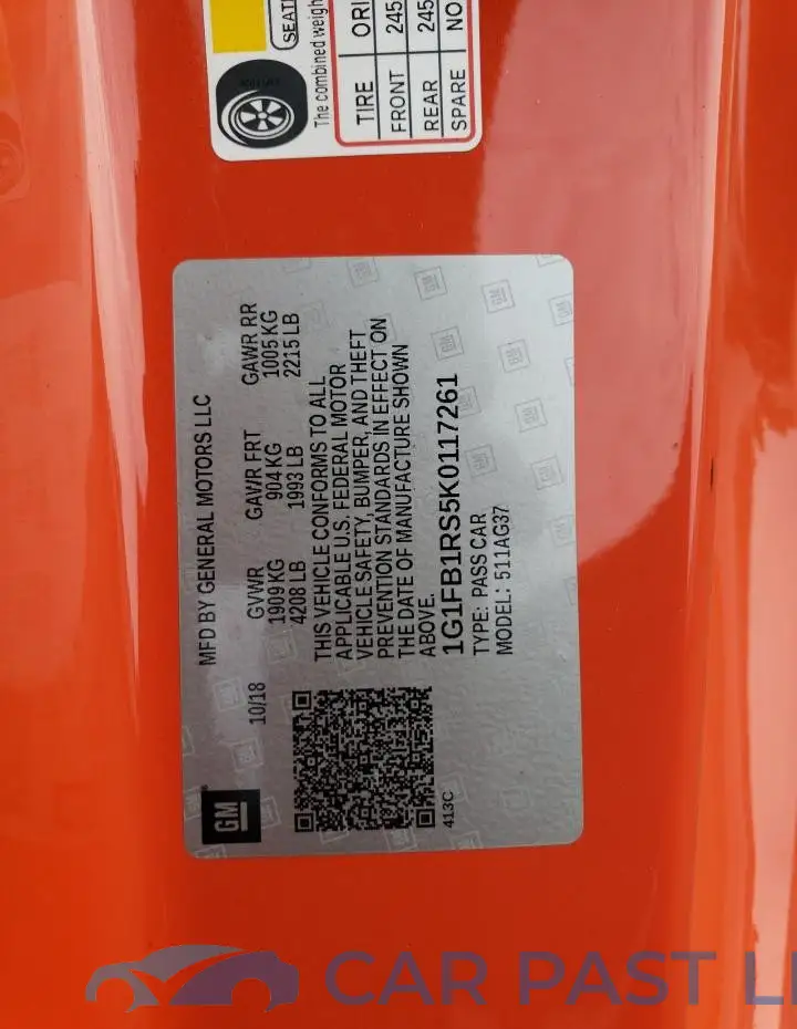 1G1FB1RS5K0117261# 12