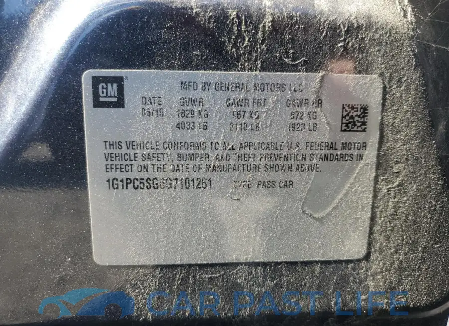 1G1PC5SG6G7101261# 12