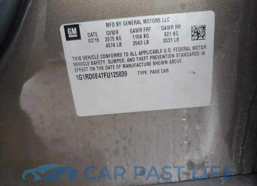 1G1RD6E47FU125839# 12