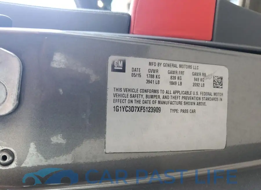 1G1YC3D7XF5123909# 12