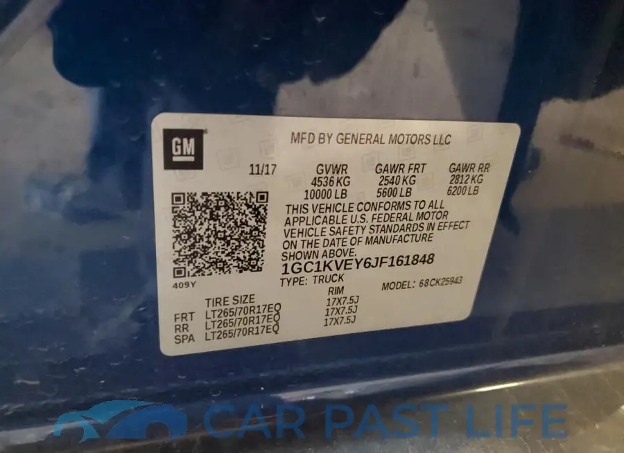 1GC1KVEY6JF161848# 12