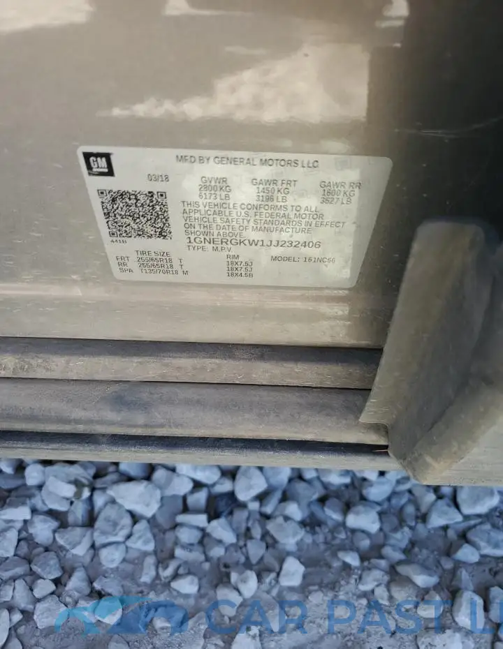 1GNERGKW1JJ232406# 13