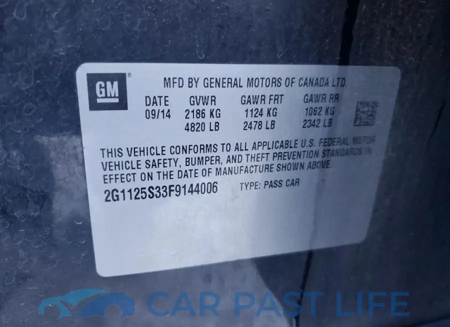 2G1125S33F9144006# 13