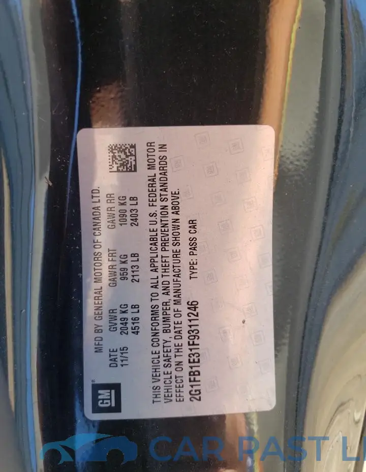 2G1FB1E31F9311246# 12