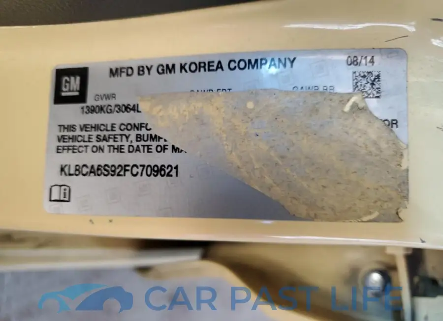 KL8CA6S92FC709621# 12