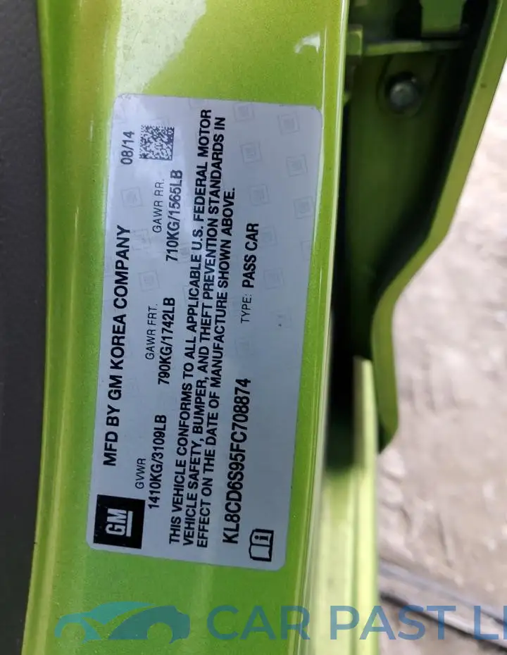 KL8CD6S95FC708874# 12