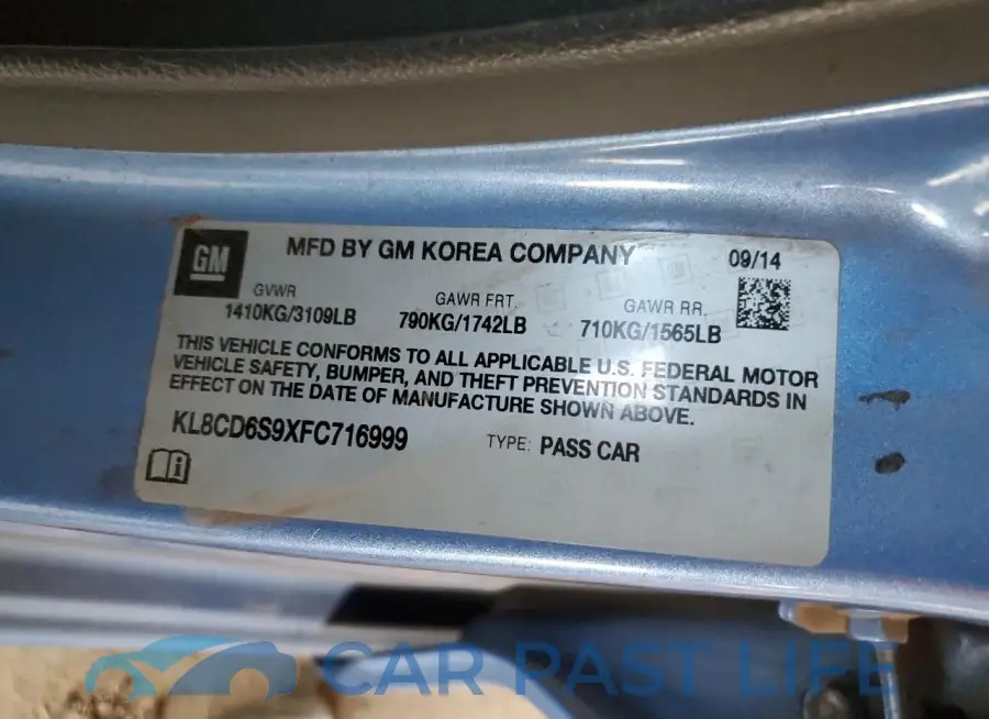 KL8CD6S9XFC716999# 12