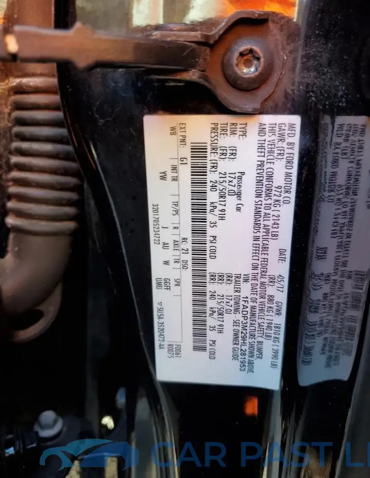 1FADP3M29HL281953# 12