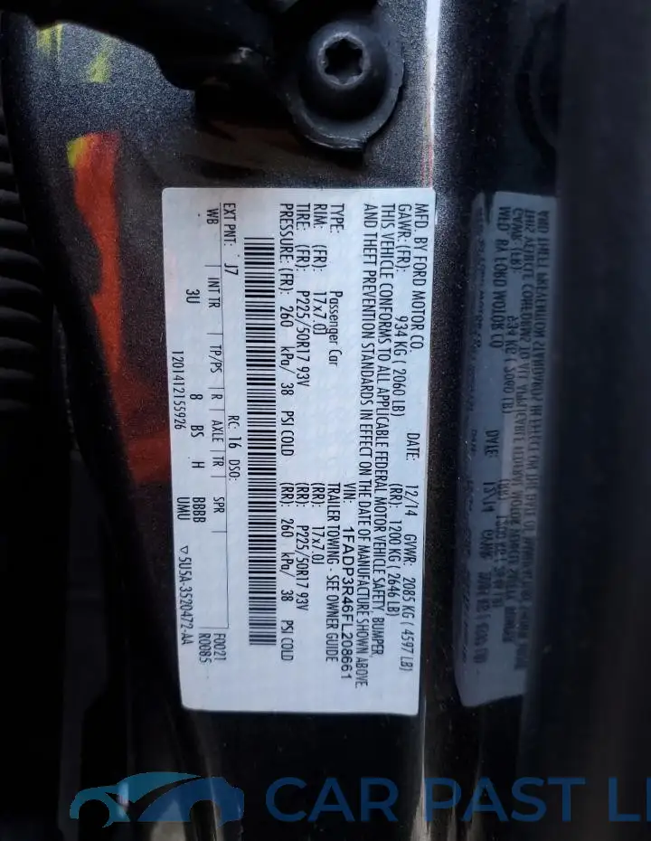1FADP3R46FL208661# 12