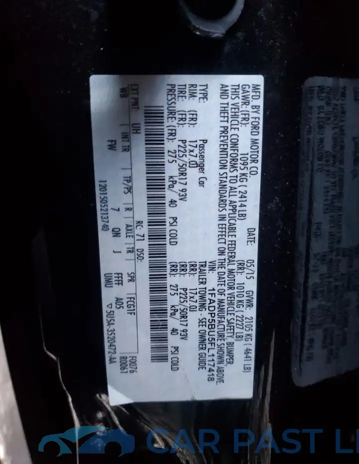 1FADP5BU5FL117418# 14