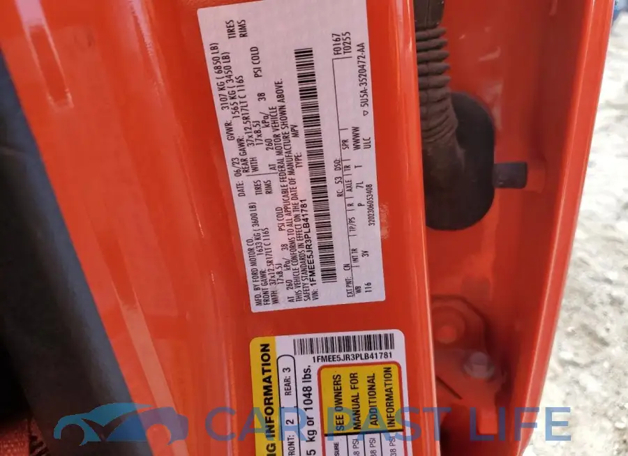 1FMEE5JR3PLB41781# 13