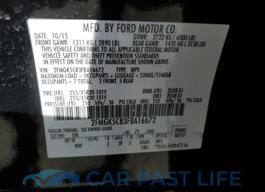 2FMGK5C83FBA16672# 13
