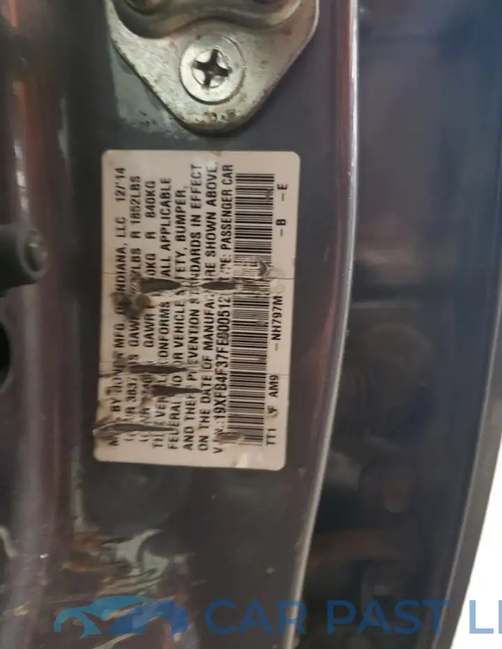 19XFB4F37FE000512# 12