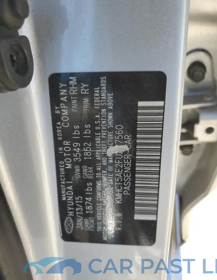 KMHCT5AE2FU217560# 12