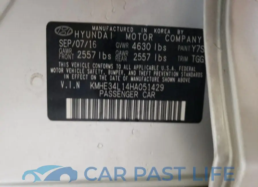 KMHE34L14HA051429# 12
