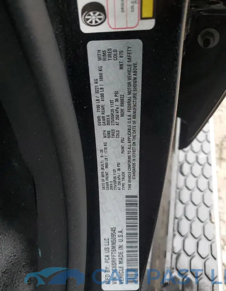 1C6SRFFT6MN509545# 12